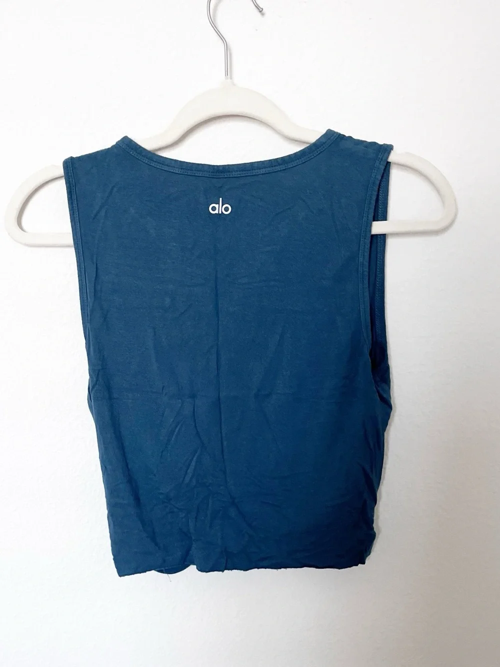 ALO Yoga Twist-Knot Tank Top - Teal Blue